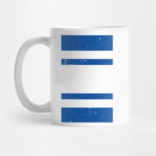 Tranmere Varsity Retro Away Blue & White Design Mug